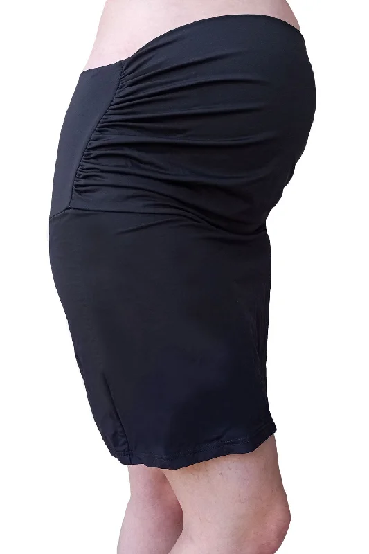 Women’s swim skirt sailor -Little Black Sporty Maternity Skirt 18" (with attached shorts)