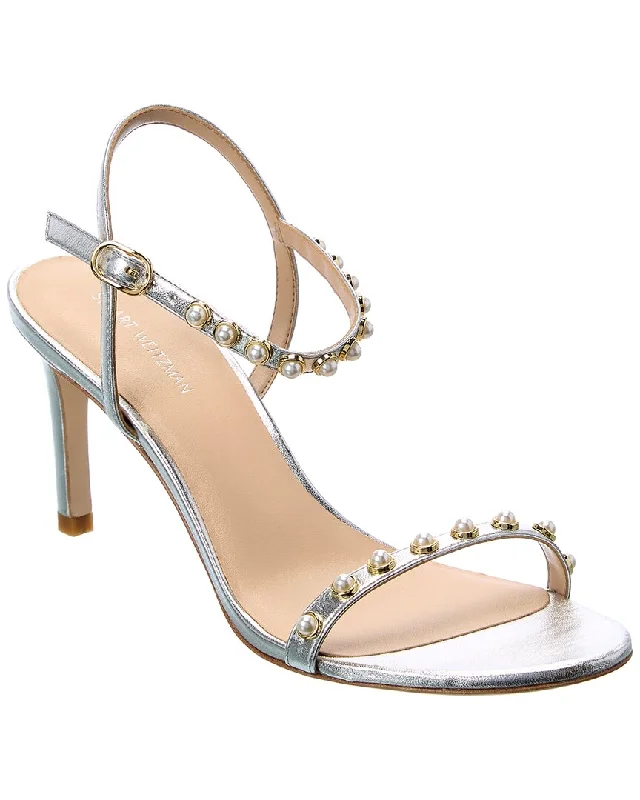 Women’s sandals seafoam -Stuart Weitzman Kassidy 80 Leather Sandal