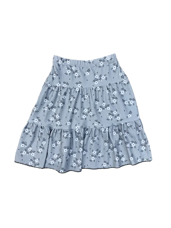 Women’s swim skirt ocean -Kids Grey Floral Skirt