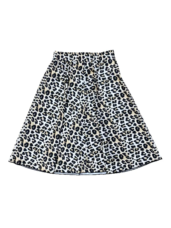 Women’s swim skirt sustainable -Ladies Leopard Flairy Swim Skirt