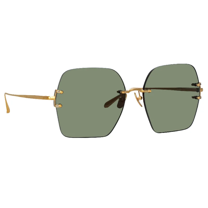 sunglasses high contrast -Carina Sunglasses in Yellow Gold