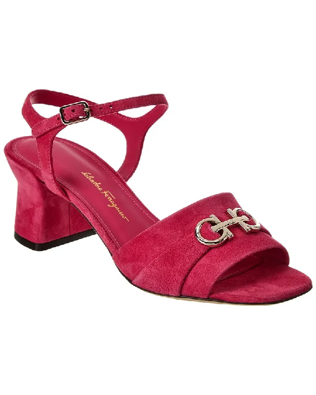 Women’s sandals office -Ferragamo Ondina Suede Sandal