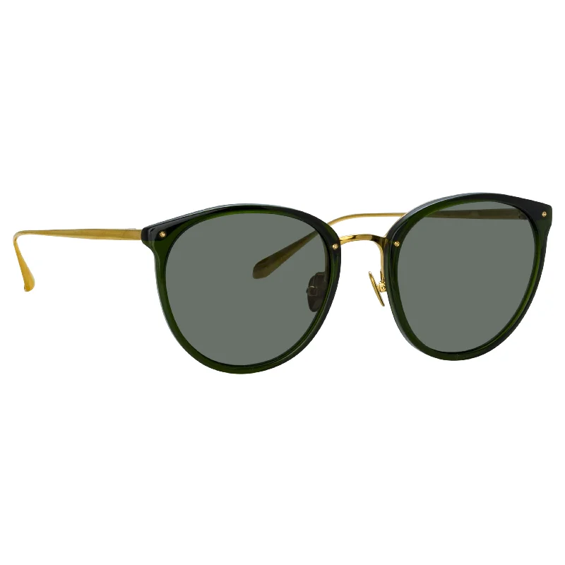 sunglasses casual look -Men's Calthorpe Oval Sunglasses in Green