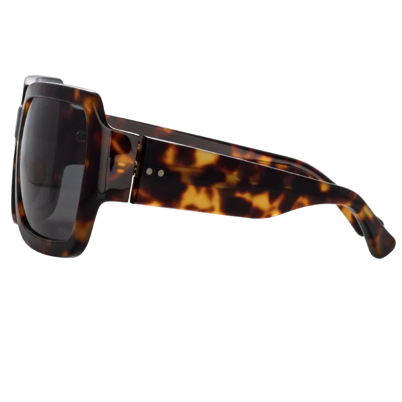 sunglasses grey sleek -Oversized Sunglasses in Tortoiseshell