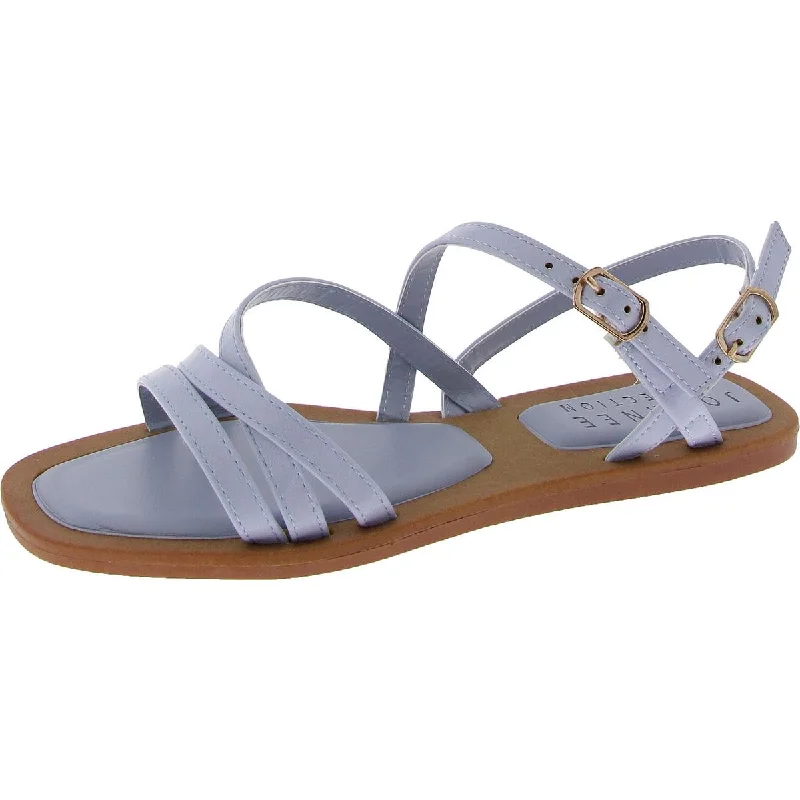 Women’s sandals smoky -Womens Slip On Buckle Ankle Strap