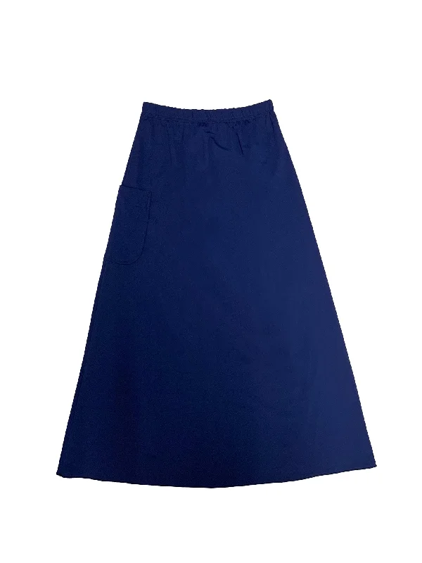 Women’s swim skirt asymmetrical -Teen Navy Pocket Swim Skirt