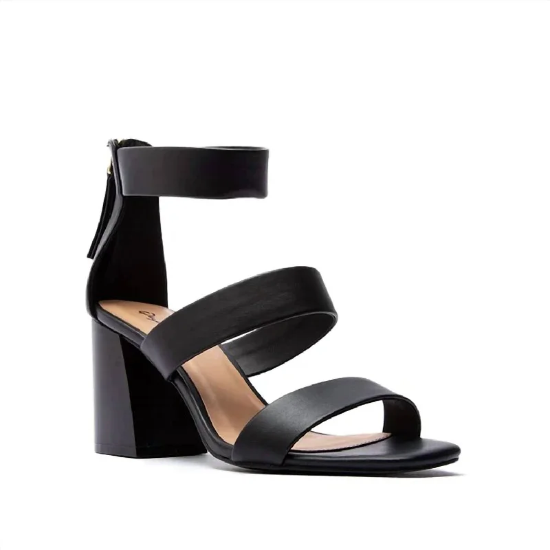 Women’s sandals nude -Dorcas Heeled Sandal In Black