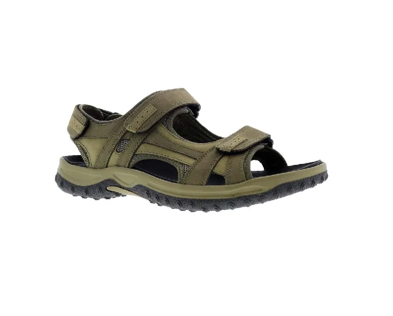 Women’s sandals custom -Drew Warren Men Sandal In Olive Combo