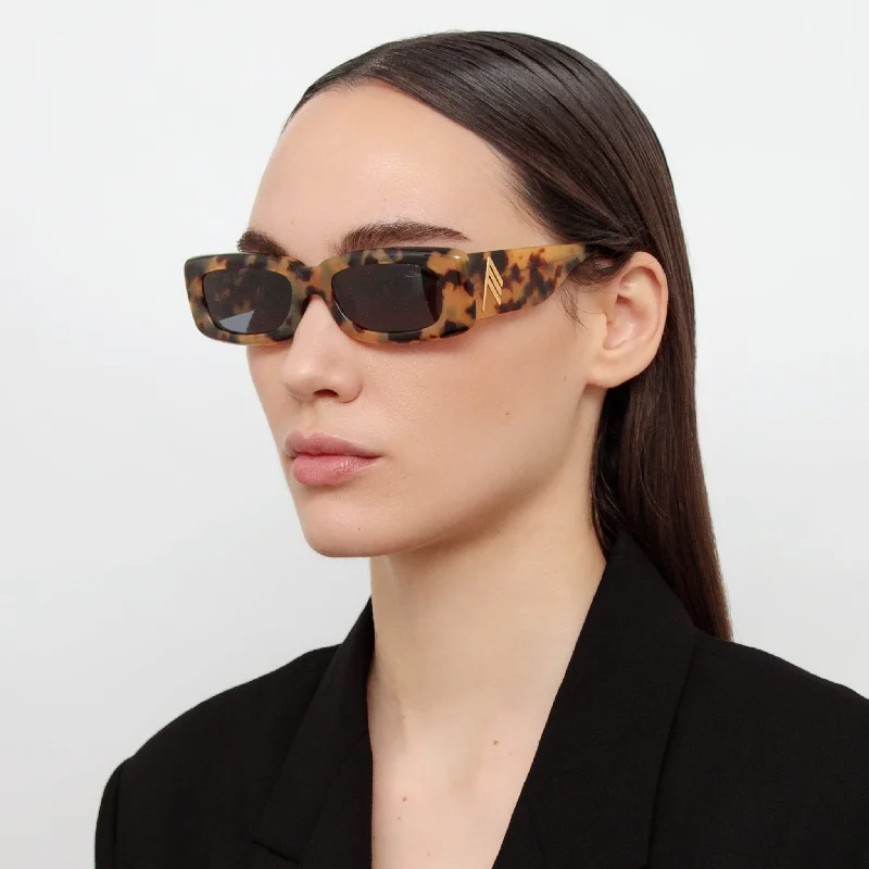 sunglasses brown earthy -Mini Marfa in Tortoiseshell and Blue