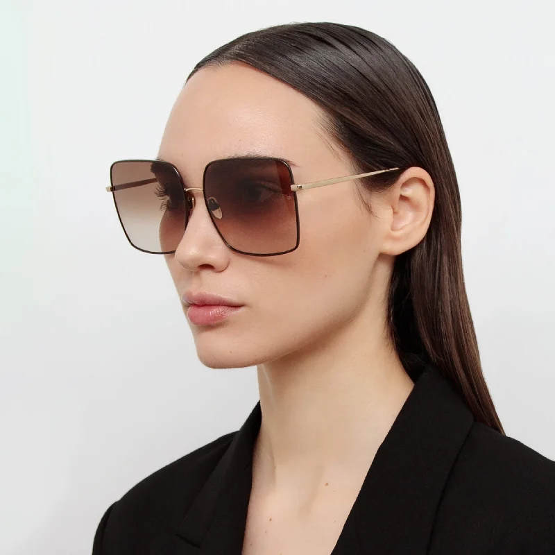 sunglasses restock soon -Hina Square Sunglasses in Brown