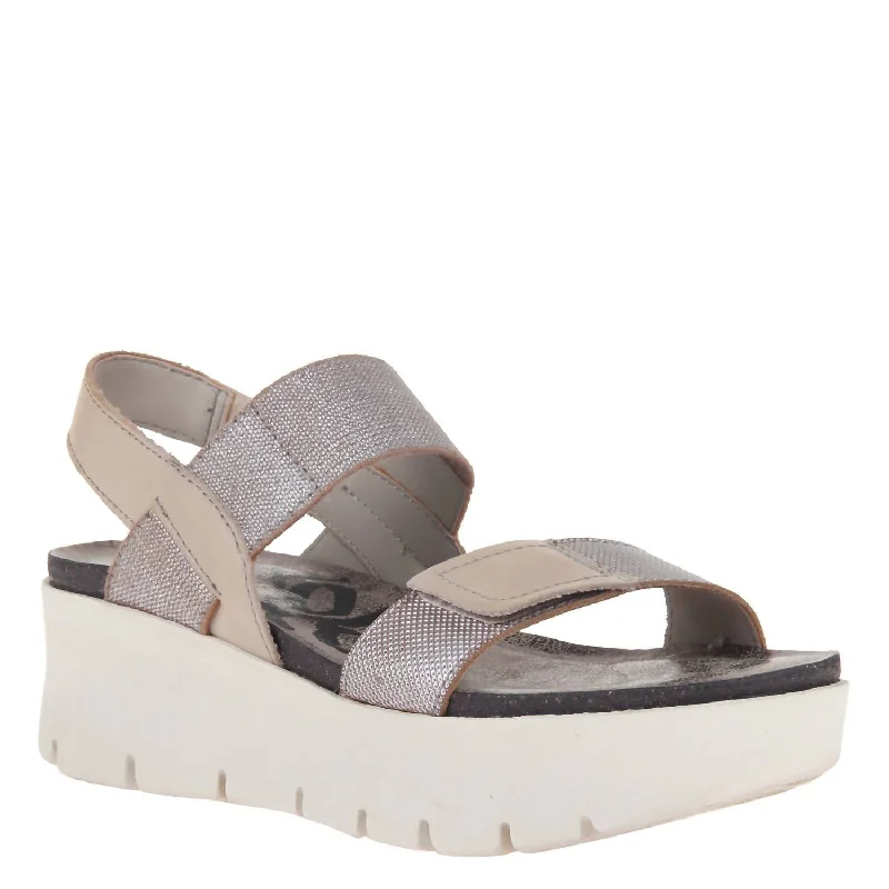 Women’s sandals green -Women's Nova Platform Sandal In Silver