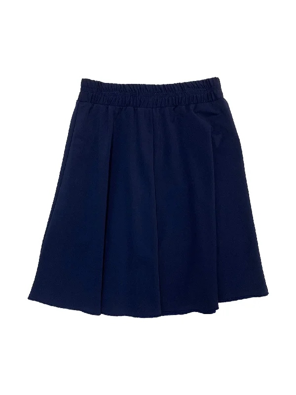 Women’s swim skirt online -Kids Navy Flairy Swim Skirt