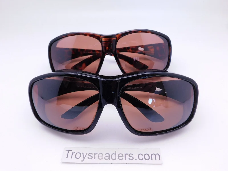 sunglasses protective pouch -65MM Polarized Large Fit Overs in Two Colors