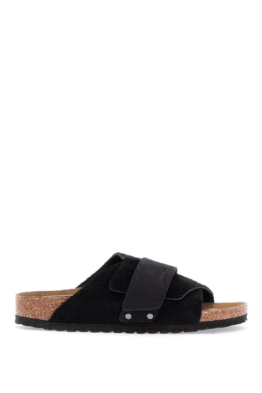 Women’s sandals geometric -Birkenstock Women's Kyoto Suede And Nubuck Leather Slides