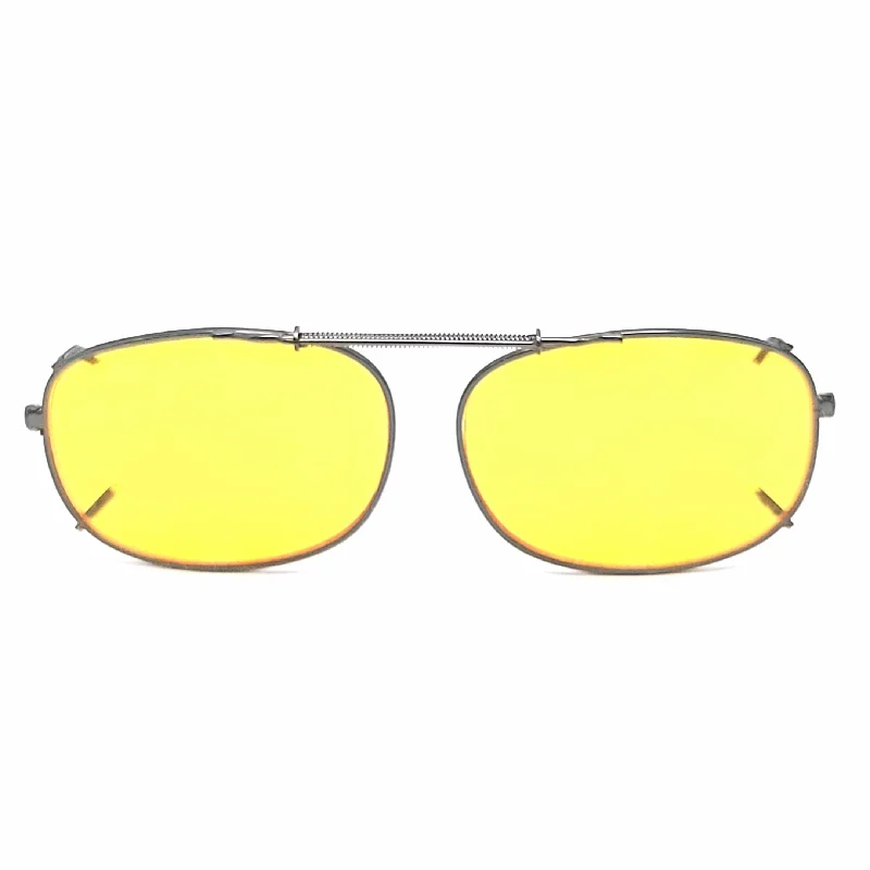 sunglasses onyx black -52mm Yellow Lens Night Driving Clip on Sunglasses