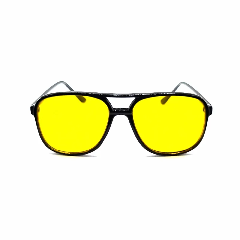 sunglasses trending now -The Bowler Plastic Frame Navigator Night Driving Glasses