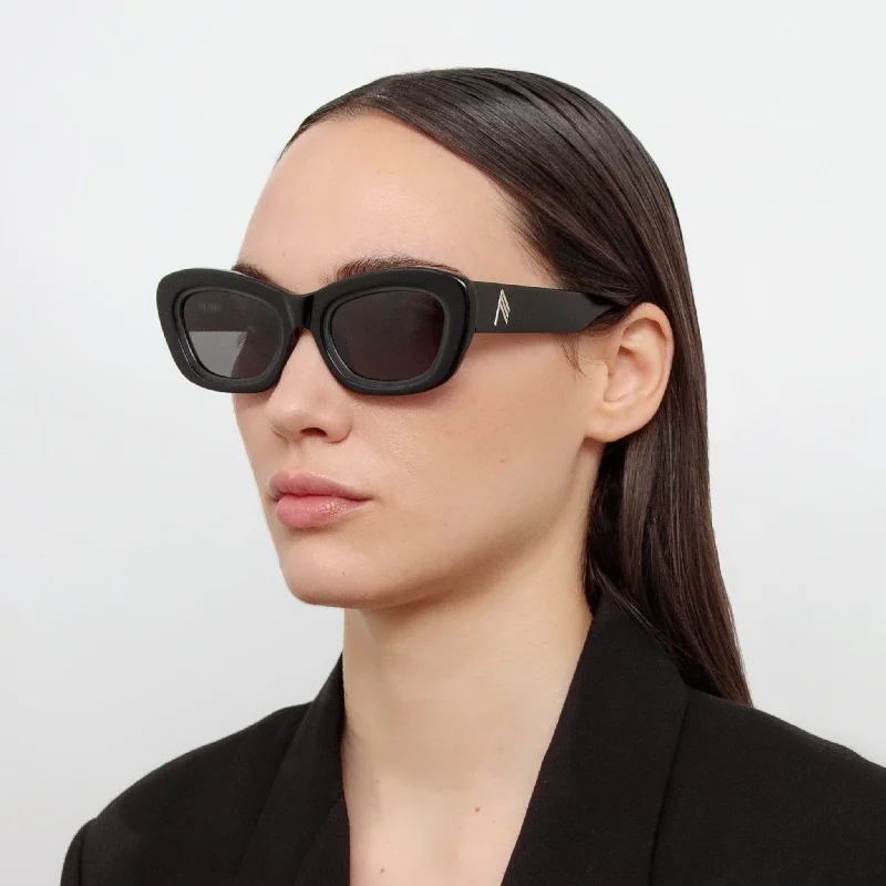 sunglasses sophisticated -Rania Cat Eye Sunglasses in Black