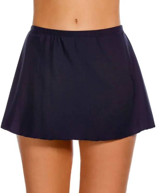 Women’s swim skirt monochrome -Swim Skirt In Blue