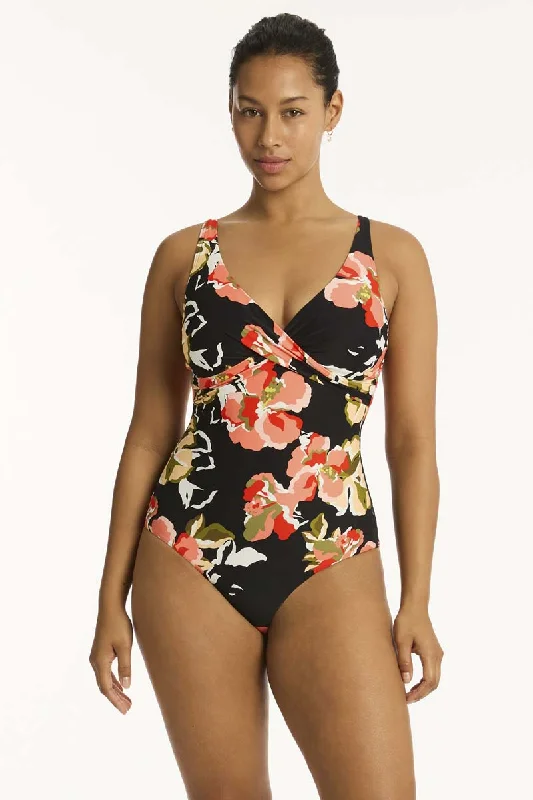 Women’s one-piece swimsuit discount -Juniper Cross Front One Piece