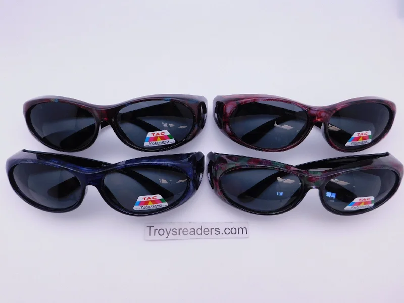 sunglasses hippie flair -Colorful Fits-Over Sunglasses With Backspray in Four Designs