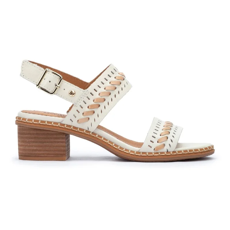 Women’s sandals vegan -Pikolinos Blanes W3h-1822c1 Women's Buckle Closure Heels Sandals In Nata