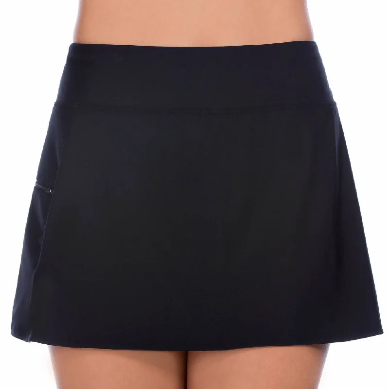 Women’s swim skirt affordable -Swim Skirt/Skort Swimsuit Bottom with Attached Boy Leg Short - Available in 2 COLORS