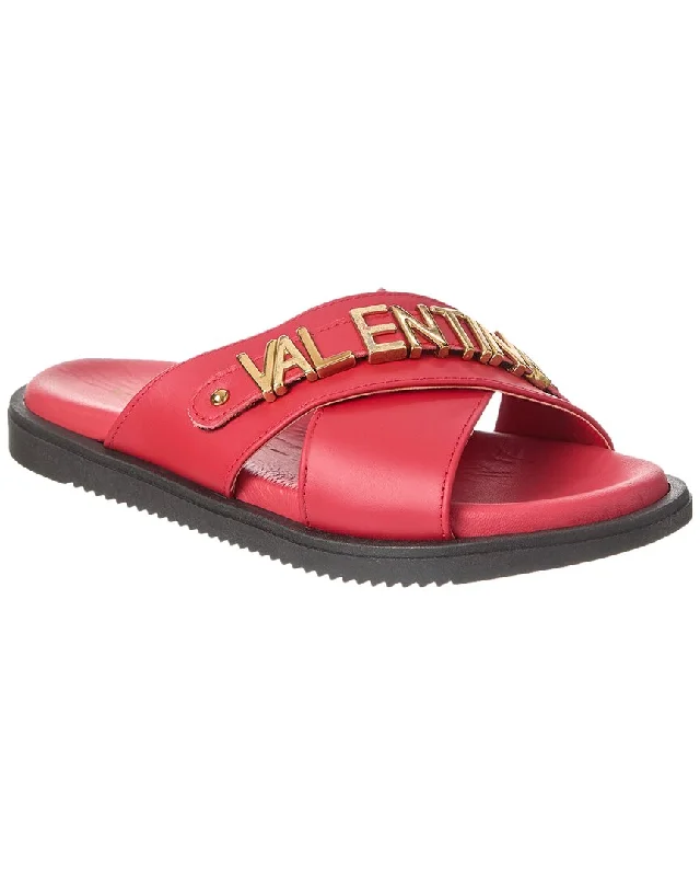 Women’s sandals kitten heel -Valentino by Mario Valentino Gea Leather Sandal