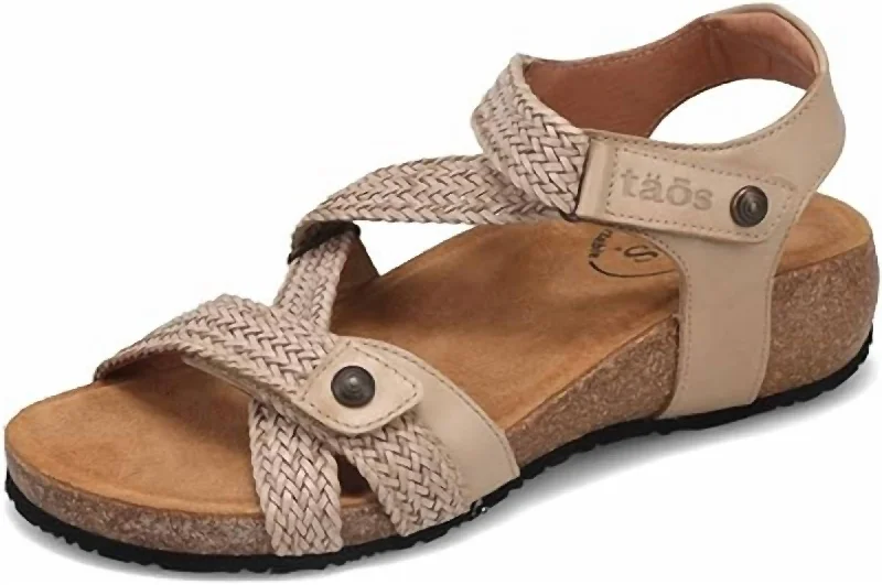 Women’s sandals textured -Trulie In Stone