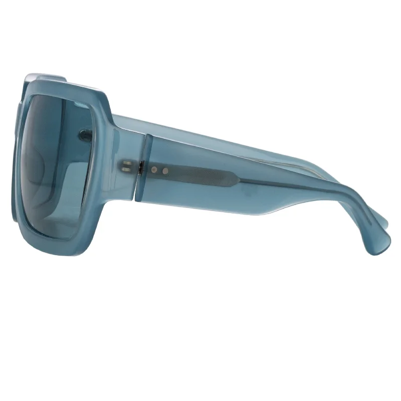 sunglasses matte finish -Oversized Sunglasses in Blue