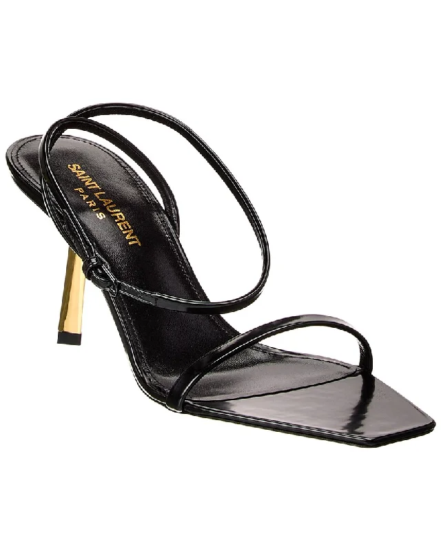 Women’s sandals bold -Saint Laurent Lidya 75 Leather Sandal