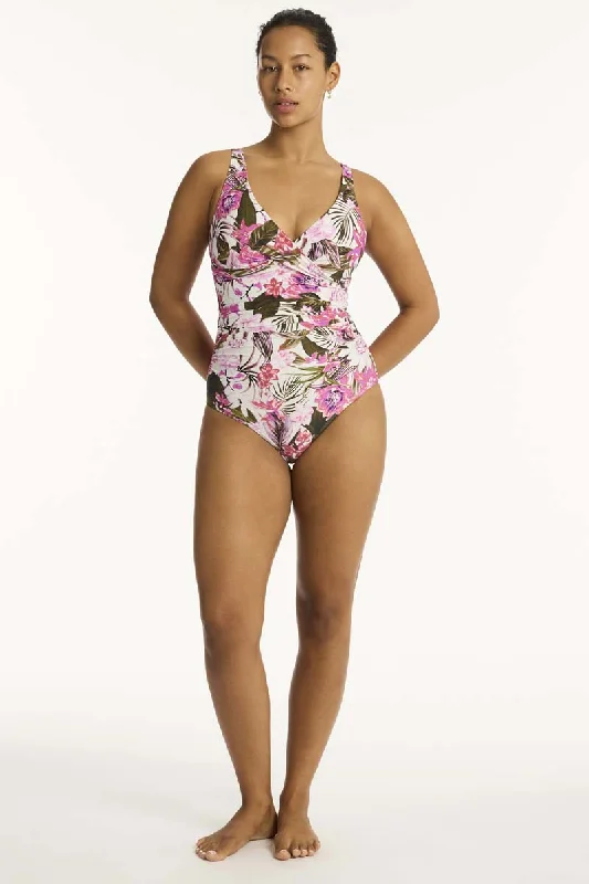 Women’s one-piece swimsuit halter -Isla Cross Front One Piece