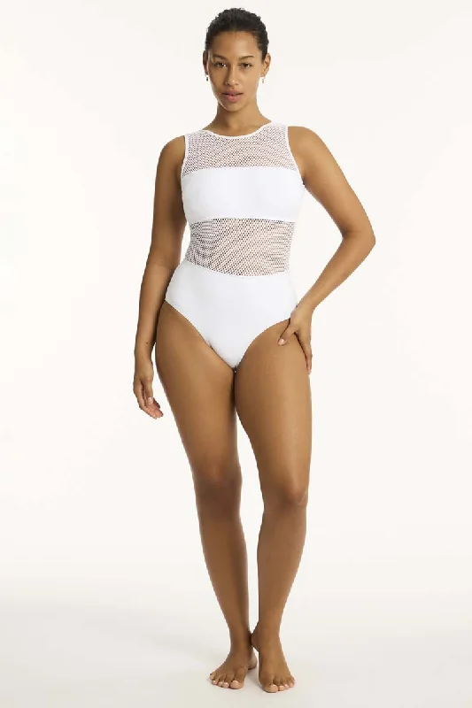 Women’s one-piece swimsuit local -Drift High Neck One Piece