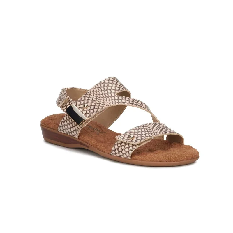 Women’s sandals all-season -Walking Cradles Chloe Women Sandal In Roccia Snake Print Leather