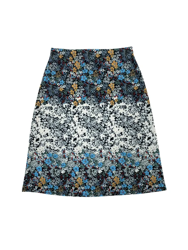 Women’s swim skirt online -Floral A-Line Swim Skirt