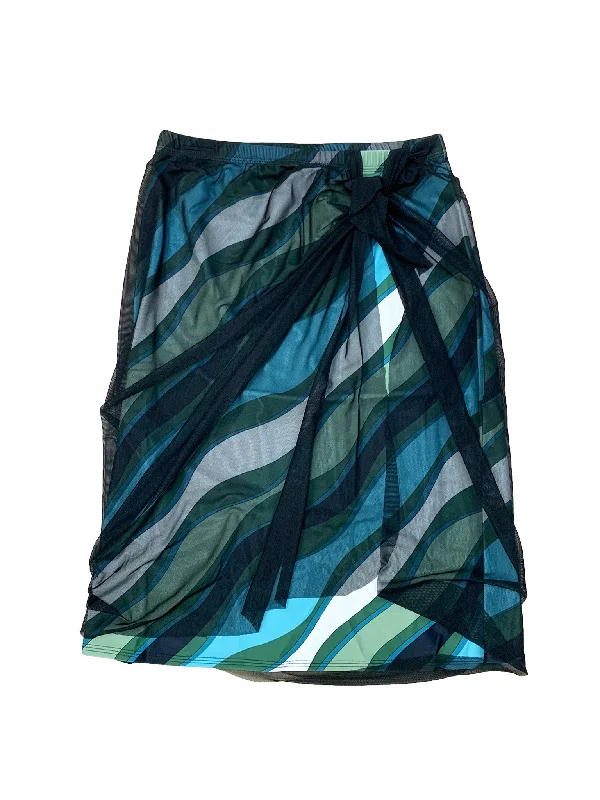 Women’s swim skirt monochrome -Pucci Mesh Sarong Swim Skirt