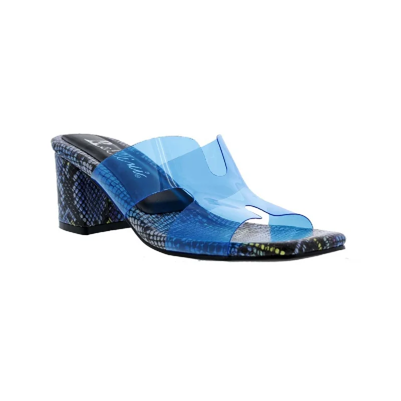 Women’s sandals designer -Bellini Faze Women Sandals In Blue Lucite