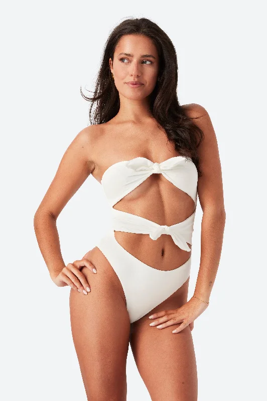 Women’s one-piece swimsuit sailor -THE MARILYN ONE PIECE - IVORY