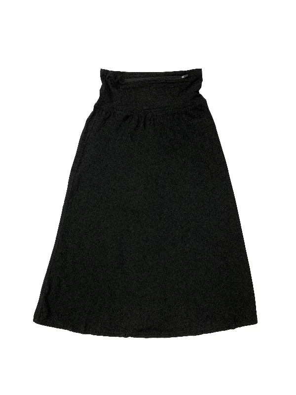 Women’s swim skirt tailored -Black Active Midi Swim Skirt