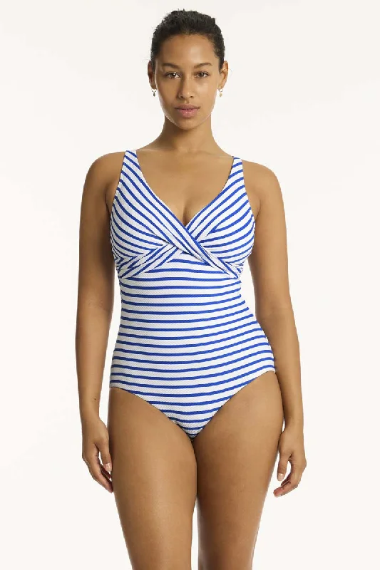 Women’s one-piece swimsuit sexy -Amalfi Cross Front One Piece