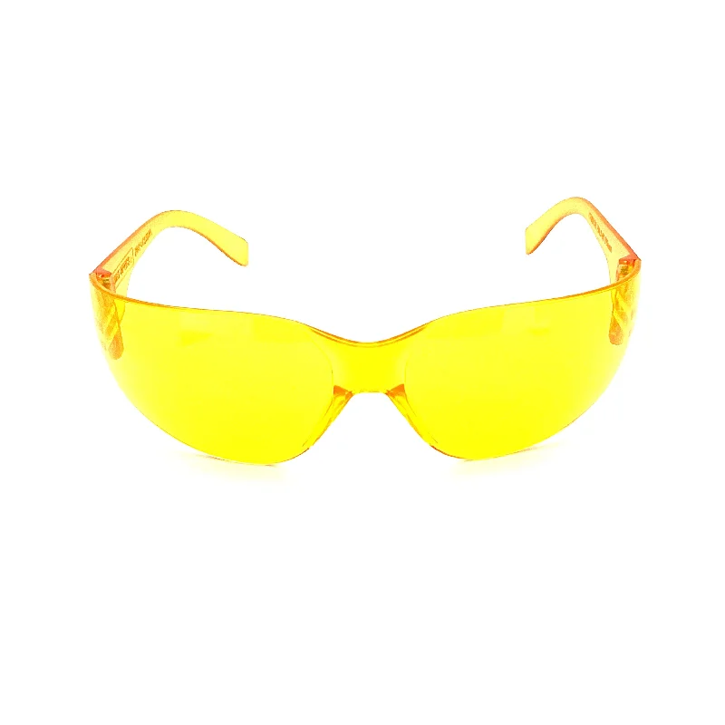 sunglasses dust resistant -ANSI Z87.1 High Impact Certified Yellow Lens Night Driver Safety Glasses