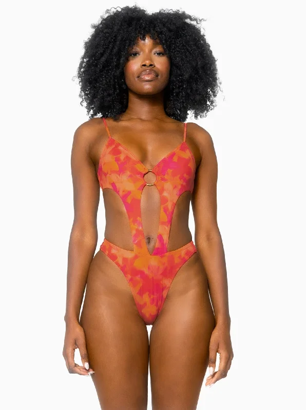 Women’s one-piece swimsuit diving -The Naomi One Piece / Flora