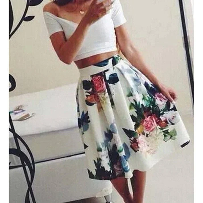 Women’s swim skirt gradient -HOT FLORAL SKIRT