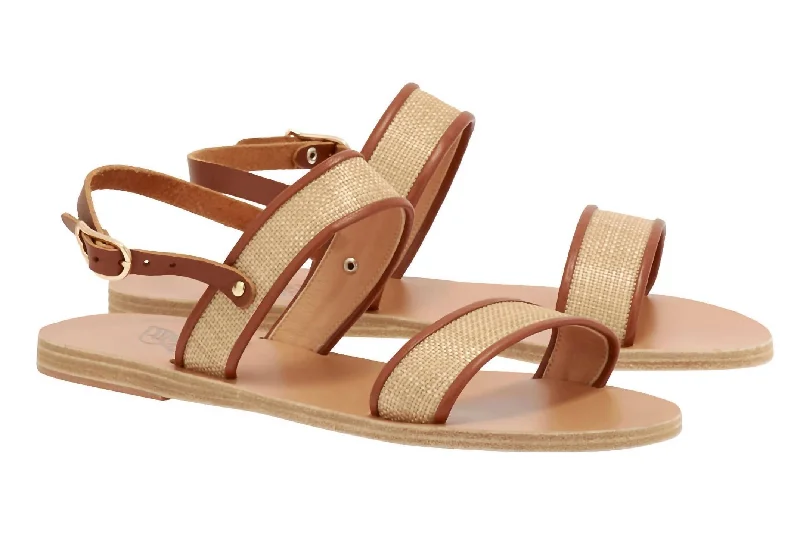 Women’s sandals custom -Clio Sandals In Lino-Cotto