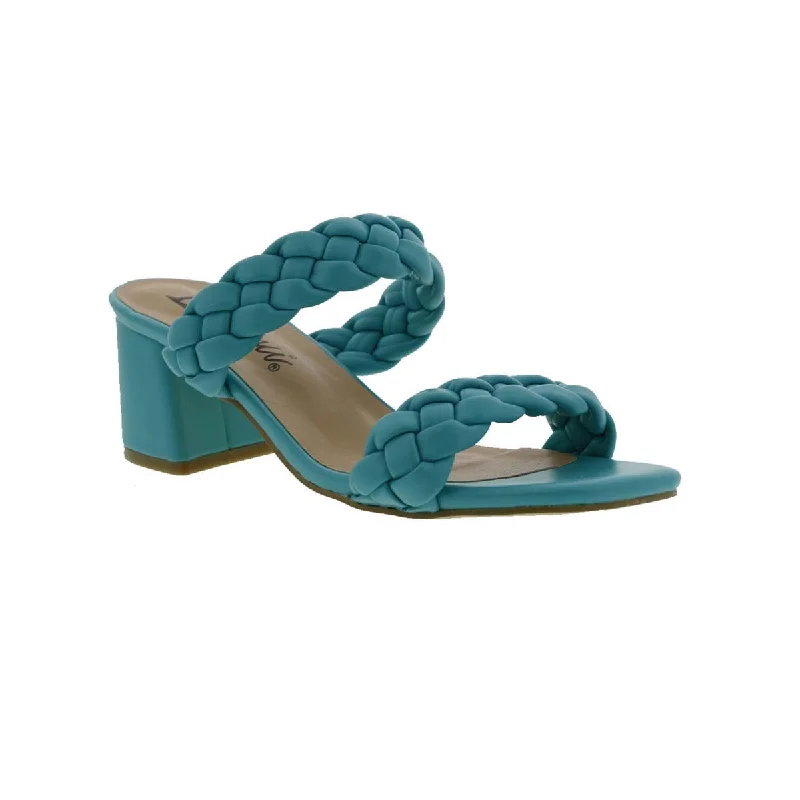 Women’s sandals flirty -Bellini Fuss Women Slide Sandal In Turquoise Smooth