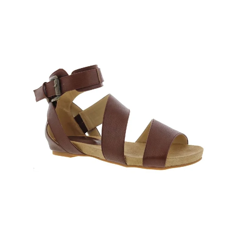 Women’s sandals green -Bellini Nambi Women Adjustable Buckle Sandal In Brown Smooth