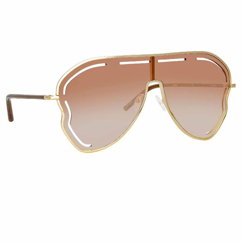 sunglasses floral detail -Gardenia Sunglasses in Taupe