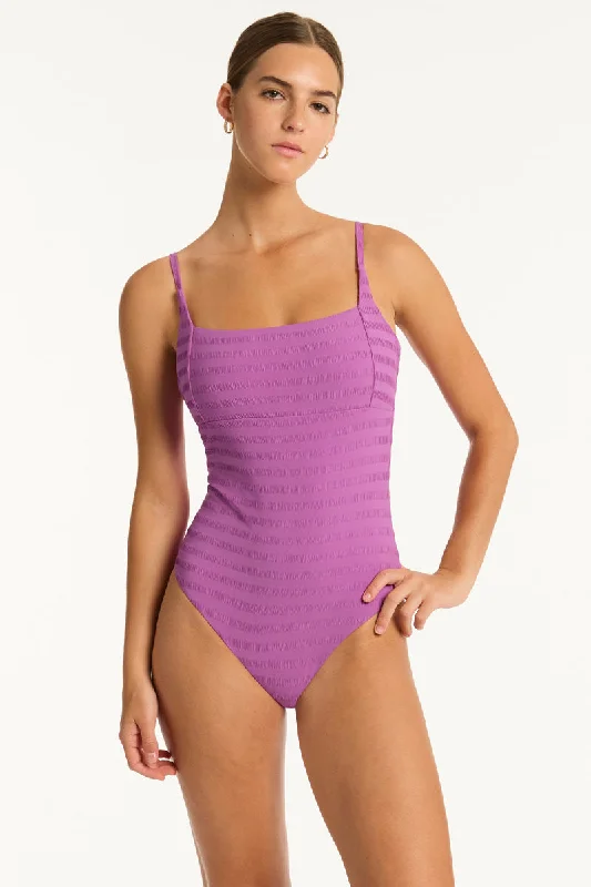 Women’s one-piece swimsuit swimming -Palisades Square Neck Bralette One Piece