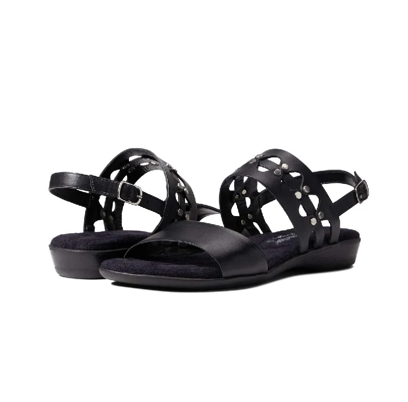 Women’s sandals outlet -Walking Cradles Wc Corbin Women Back Strap Sandal In Black Soft Antando Leather